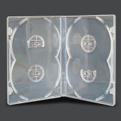 Фото DVD box/4 clear 14mm прозрачная (без трея) (10шт/уп) купить в MAK.trade