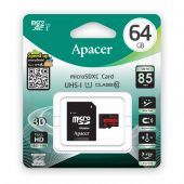 Фото Карта памяти APACER microSDHC 64GB Class 10 UHS-I + SD adapter купить в MAK.trade