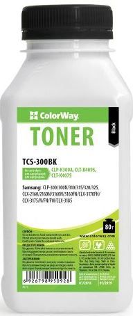 Тонер ColorWay (TCS-300BK) Black 80g для Samsung CLP-300/310/320/325