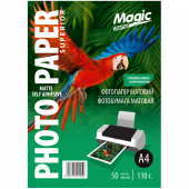 Фото Magic A4 (50л) 110г/м2 Самоклейка, матовая фотобумага купить в MAK.trade