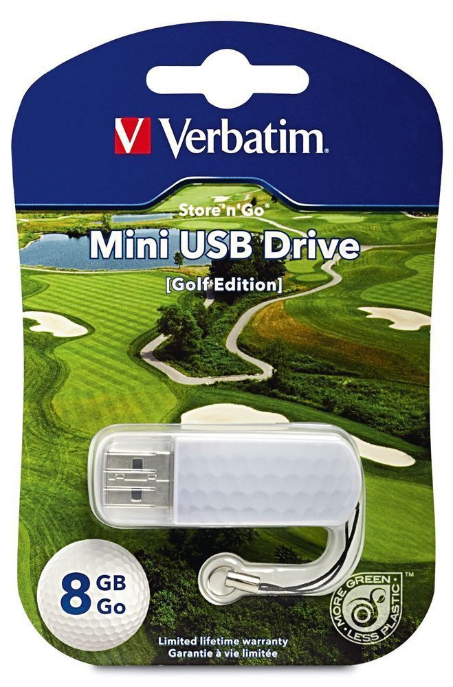 Flash-пам'ять Verbatim Mini 8Gb USB 2.0 Golf | Купити в інтернет магазині