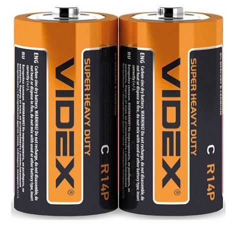 Батарейка Videx R14 (10шт/уп) C | Купити в інтернет магазині