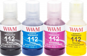 Фото Комплект чернил WWM Epson 112 (B/C/M/Y) 4х140ml Пигментные купить в MAK.trade