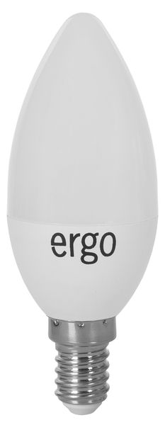 Світлодіодна LED лампа Ergo E14 6W 3000K, C37 (теплий)