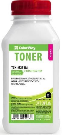 Тонер ColorWay (TCH-M251M) Magenta 55g для HP CLJ M251/MFP276 + Чіп (RMHU10M)