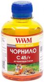 Фото Чернила WWM C45/Y Canon MG2440/IP7240/E404/E514 (Yellow) 200ml купить в MAK.trade