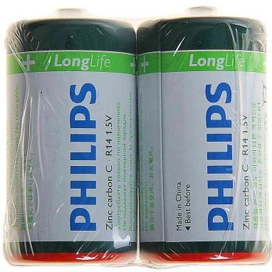 Батарейка Philips LongLife R14 (10шт/уп) C | Купити в інтернет магазині