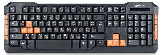 Клавіатура провідна REAL-EL GAMING 8500 USB Black