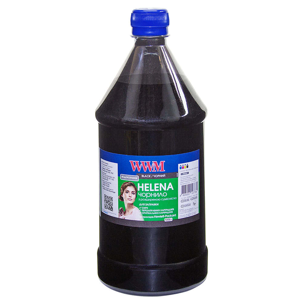 Чорнило WWM HU/B HP Helena (Black) 1000г | Купити в інтернет магазині