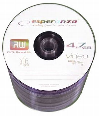 DVD-RW Esperanza 4,7Gb (bulk 50) 4x | Купити в інтернет магазині