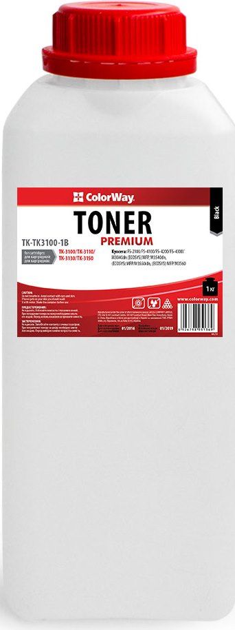 Тонер ColorWay (TK-TK3100) 1 kg для Kyocera TK-3100/ТК-3110/ТК-3130/ТК-3150 | Купити в інтернет магазині