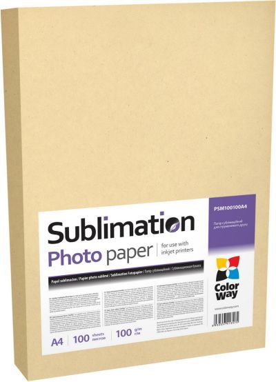 Сублімаційний папір ColorWay A4 (100л) 100г/м2 | Купити в інтернет магазині