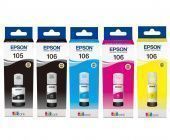 Фото Комплект Оригинальных чернил Epson (105/106) L7160/L7180 (B/BP/C/M/Y) 4х70ml +140ml купить в MAK.trade