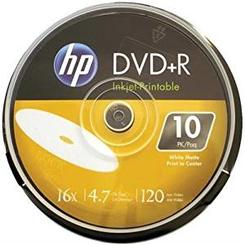 DVD+R Hewlet Packard 4,7Gb (box 10) 16x | Купити в інтернет магазині
