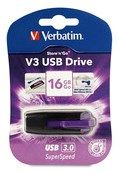 флеш-драйв Verbatim USB 3.0 SuperSpeed ​​V3 16 Gb Violet | Купити в інтернет магазині