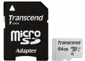 Фото Карта памяти Trancend microSDXC 64GB Class 10 UHS-I Premium 400х + SD adapter купить в MAK.trade