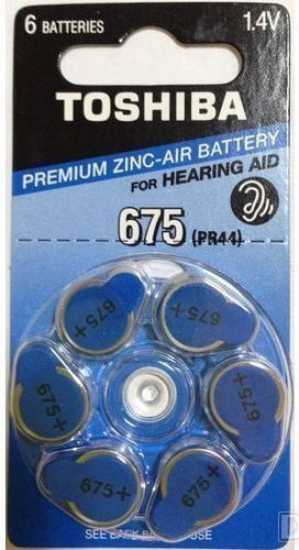 Toshiba Zinc Air ZA 675-D6 ( для слухових апаратів ) (6шт blister) | Купити в інтернет магазині