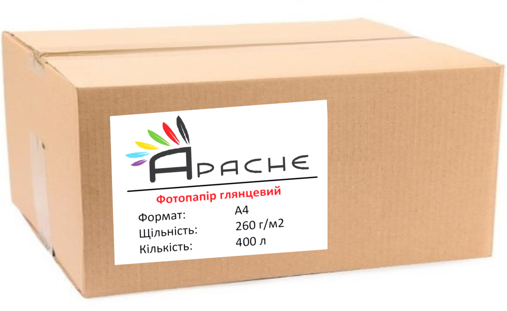 Фотопапір Apache A4 (400л) 260г/м2 глянцевий | Купити в інтернет магазині