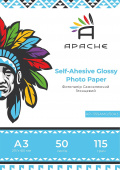 Фото Самоклейка фотобумага Apache A3 (50л) 115г/м2 глянец купить в MAK.trade