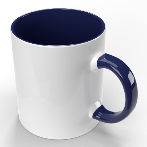 Чашка для сублімації Magic best (425 мл) Синя всередині + ручка (36шт/уп) | Купити в інтернет магазині