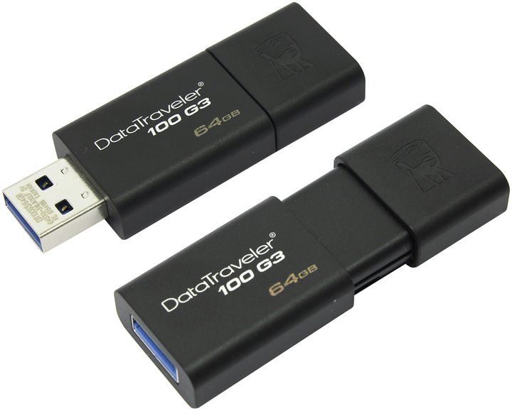 флеш-драйв KINGSTON DT 100 64GB USB 3.0 | Купити в інтернет магазині
