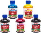 Фото Комплект чернил WWM C45 Canon IP7240/MG5440/MG7140/MX924 (BP/B/C/M/Y) 5x200ml купить в MAK.trade