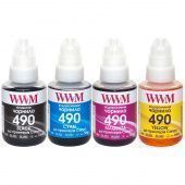 Фото Комплект чернил WWM C49 Canon PIXMA G1400/G2400/G3400 (BP/C/M/Y) 4x140ml купить в MAK.trade