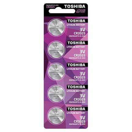 Батарейка Toshiba CR2025 (5шт/уп) 3V | Купити в інтернет магазині