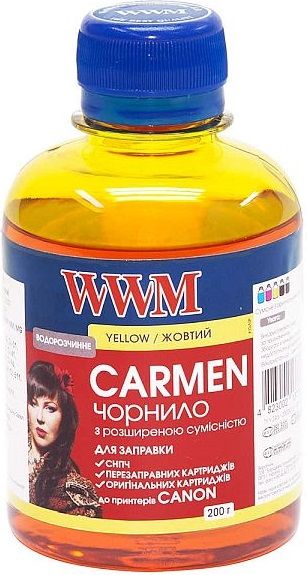 Чорнило WWM CU/Y Canon Universal Carmen (Yellow) 200ml | Купити в інтернет магазині