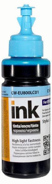 Чорнило ColorWay CW-EU800LC Epson L800/L810/L850/L1800 (Light Cyan) 100ml Cвітлостійке | Купити в інтернет магазині