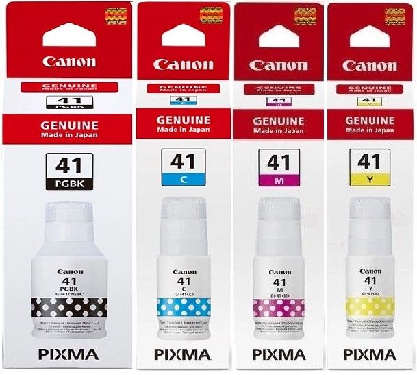 Комплект Оригінальных чорнил GI-41 Canon Pixma G1420/G2420/G2460/G3420/G3460 (BP/C/M/Y) | Купити в інтернет магазині