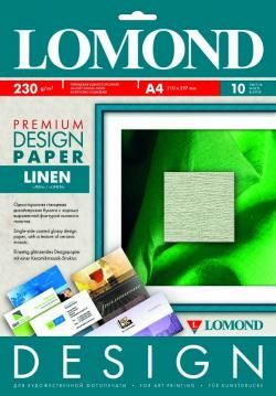 Lomond А4 (10л) 230г/м2 глянсовий фотопапір фактура (Льон)