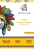 Фото Фотобумага Apache 10x15 (100л) 270г/м2 Премиум Сатин купить в MAK.trade