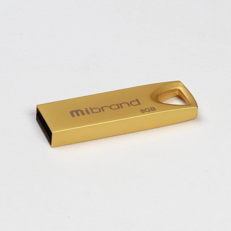 Флеш-пам'ять Mibrand Taipan 8Gb Gold USB2.0 | Купити в інтернет магазині