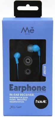 Навушники (вкладиші) Havit HV-E86P blue гарнітура | Купити в інтернет магазині