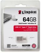 Фото Flash-память Kingston DT MicroDuo Type-C 64GB OTG USB 3.1 купить в MAK.trade