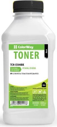 Тонер ColorWay (TCH-E500BK) Black 150g для HP CLJ Enterprise 500 Color M551