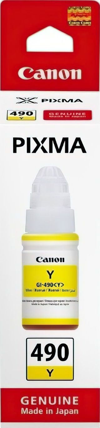 Оригінальне чорнило Canon GI-490 Pixma G1400/G2400/G3400/ G4400 (Yellow) 70ml (0666C001) | Купити в інтернет магазині
