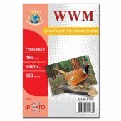 Фото WWM 10х15 (100л) 180г/м2 Глянцевая фотобумага купить в MAK.trade