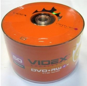 DVD-RW Videx 4,7Gb (bulk 50) 4x | Купити в інтернет магазині