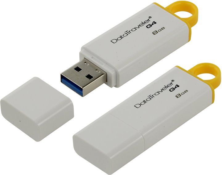 Flash-пам'ять Kingston DataTraveler DTIG4 8Gb USB 3.0 Yellow | Купити в інтернет магазині