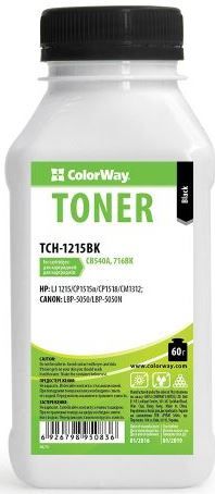 Тонер ColorWay (TCH-2025BK) Black 120g для HP CLJ CP1215/1515 + Чіп (RMHU10K)