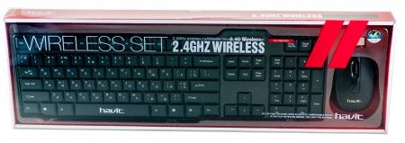 Keyboard+Mouse HV-KB830G USB black (набір бездротової)