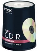 Фото CD-R TDK 700MB (box 100) 52x купить в MAK.trade