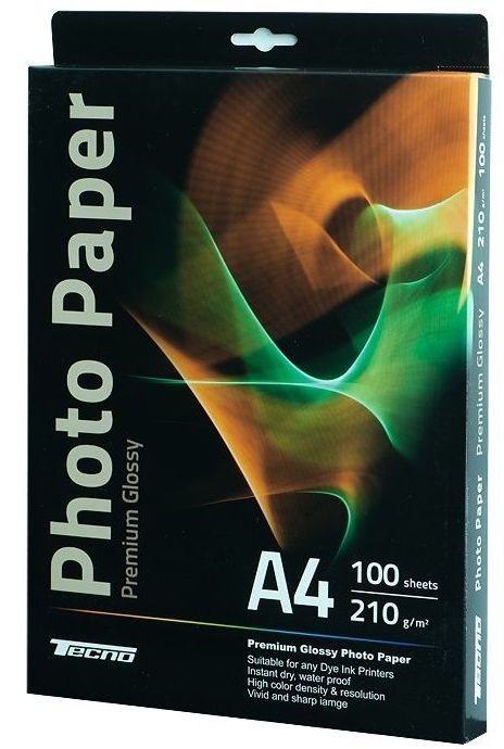 Tecno А4 (100л) 210г/м2 Суперглянець фотопапір