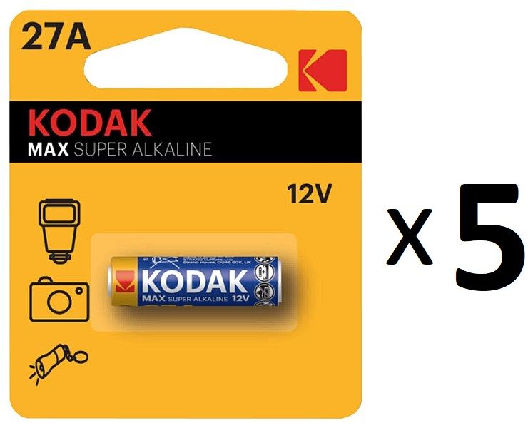 Батарейка KODAK A27 (5шт/уп) 12 V alkaline | Купити в інтернет магазині