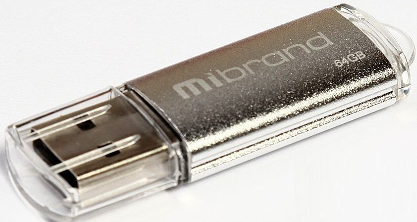Флеш-пам'ять Mibrand Cougar 64Gb Silver USB2.0 | Купити в інтернет магазині