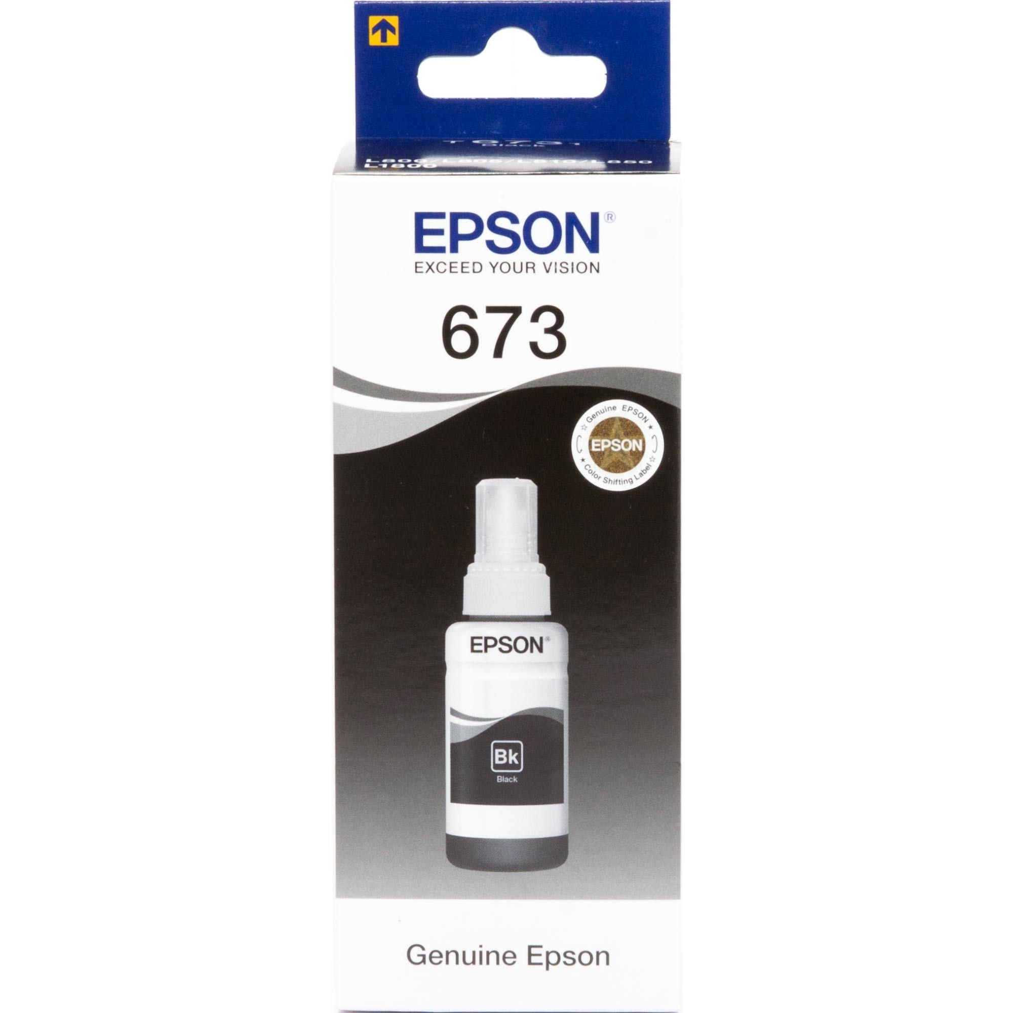 Оригінальне чорнило Epson L800/L805/L810/L850/L1800 (Black) 70ml (C13T67314A) | Купити в інтернет магазині