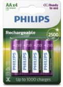 Фото Аккумулятор Philips R6 Ni-MH 2500mAh (4шт/уп) купить в MAK.trade