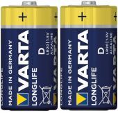 Фото Батарейка VARTA LONGLIFE Alkaline LR20 D (2шт/уп)  купить в MAK.trade
